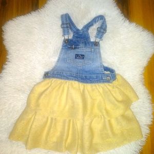 Girls overall dress.